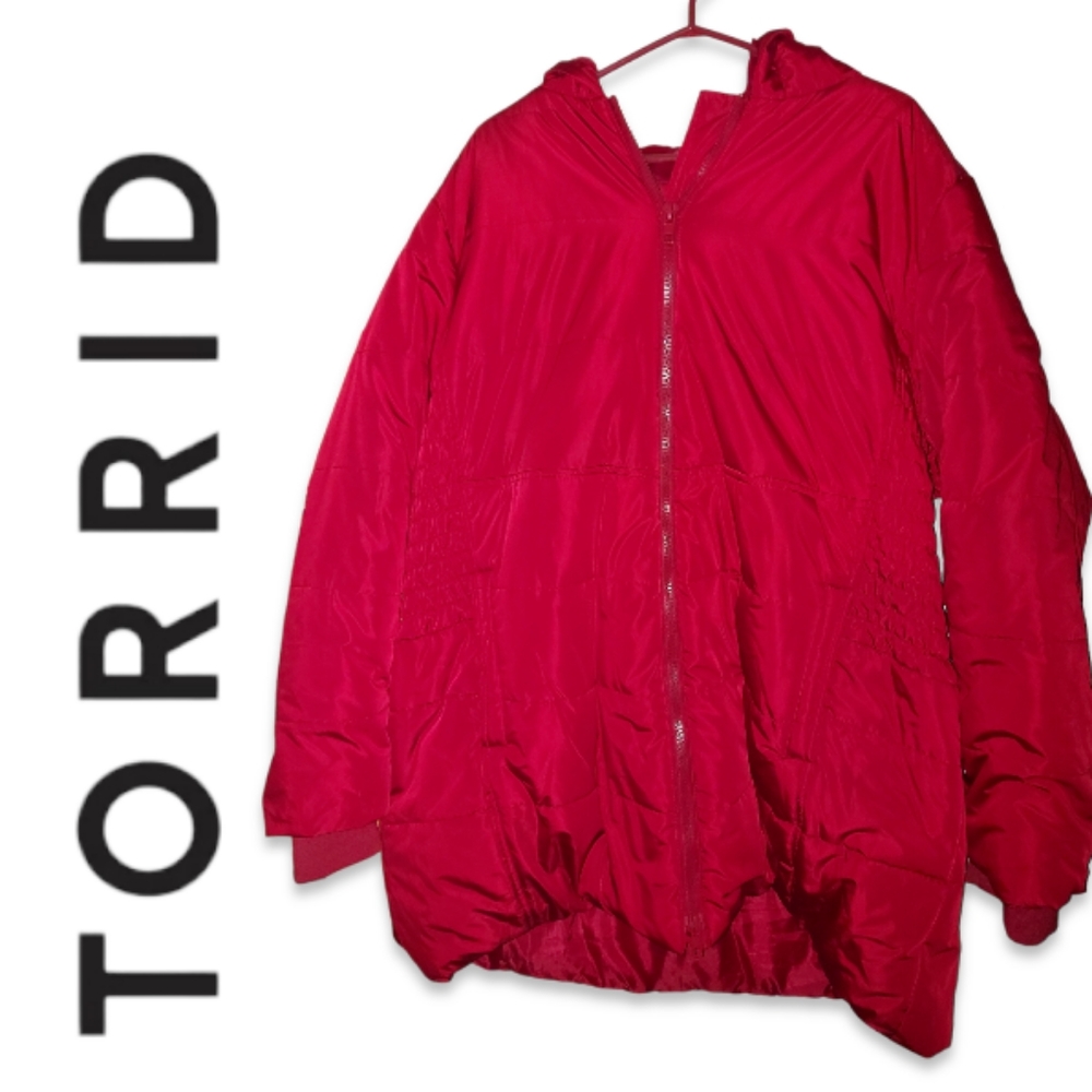 Torrid Nylon Fit and Flare Puffer